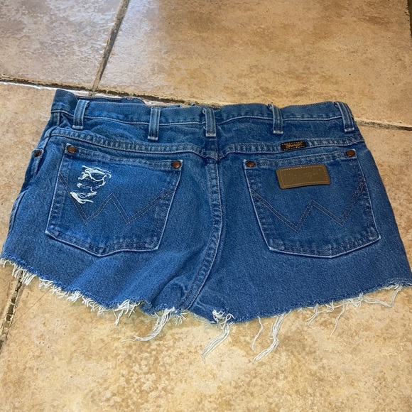 Wrangler Pants - Vintage Wrangler Cut Off Jean Shorts Size 31